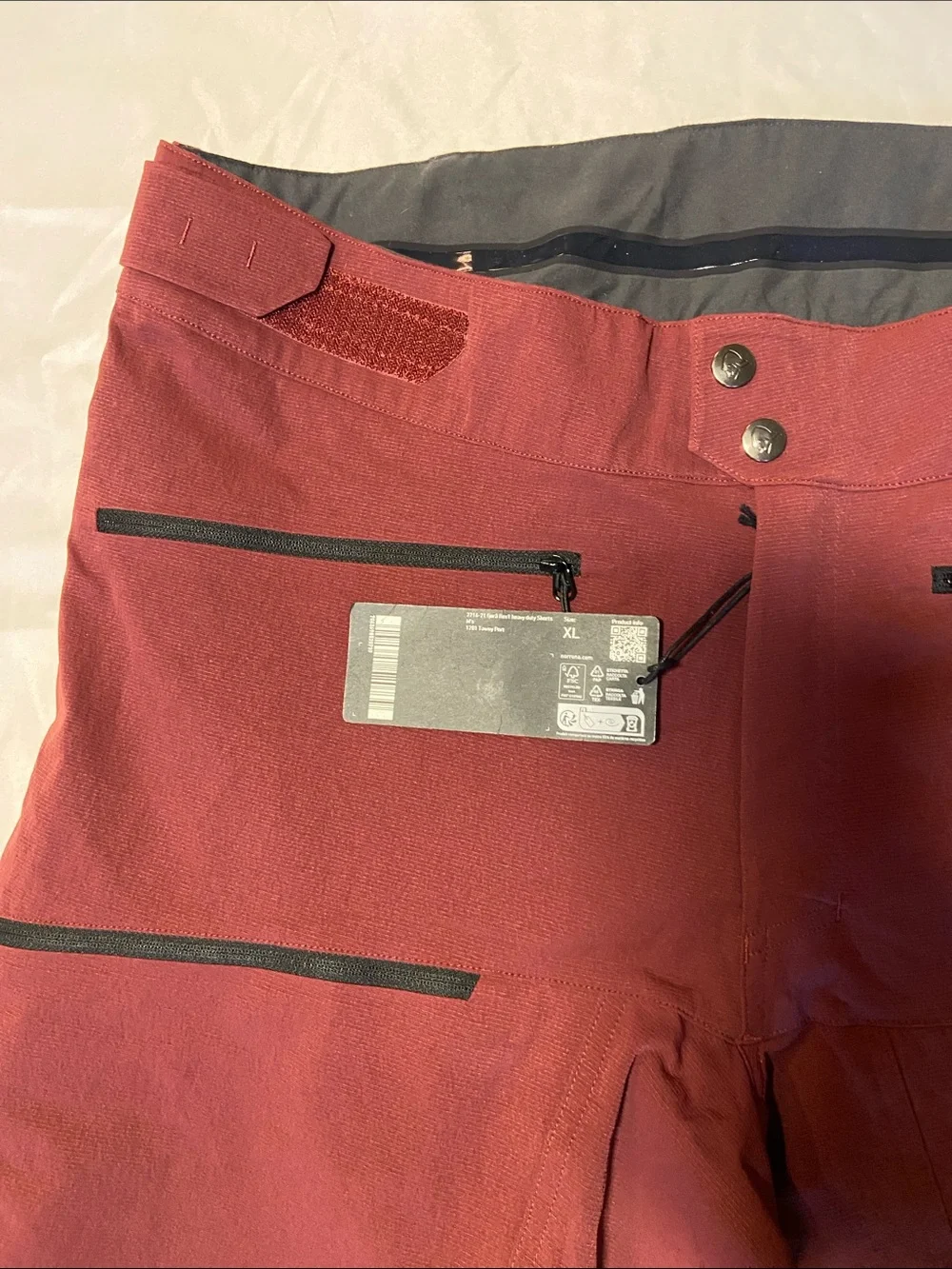 Men's Burgundy Hybrid Ride Shorts Norrona Fjora Flex